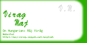 virag maj business card